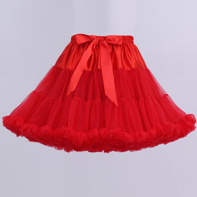 XZNGL Mode Femmes Jupe Tutu Bandage de Ballet de Danse de Fête Couleur Unie