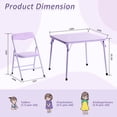 thumbnail image 4 of Maison Classique Kids Folding Table and Chairs Set, Set of 5 – Pastel, 4 of 8
