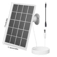 thumbnail image 3 of Fwttom Surveillance Camera Doorbell Low Power Consumption Solar Charging Panel Outdoor Solar Panel 3W 5V High Efficiency Monocrystalline Silicon, 3 of 6