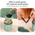 thumbnail image 3 of Vacuum Insulated Food Jar with Folding Spoon 16.2 oz Lunch Thermal Insulated Soup Container for Kids Adult, 3 of 7