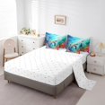 thumbnail image 3 of YST Cartoon Sea Turtle 7-Piece Bedding Set, Ocean Theme, King, 3 of 4