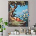 thumbnail image 4 of Sleeping Woman Under Tree Canvas Wall Art 15.75x11.81 Inches, 4 of 8