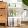 thumbnail image 3 of WRXMIJNHGSA Home Textile Storage Under $20 Transparent Storage Box Plastic Storage Frosted Toy Organizer Living Room Bedroom Closet Storage Box With Lid Organizer, 3 of 6