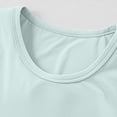 thumbnail image 4 of SROBPTY T-Shirts Garçons Filles, T-Shirt de Base pour Enfants Uni à Col Rond d'Été Décontracté Confortable et Respirant Vert 2 Ans, 4 of 5