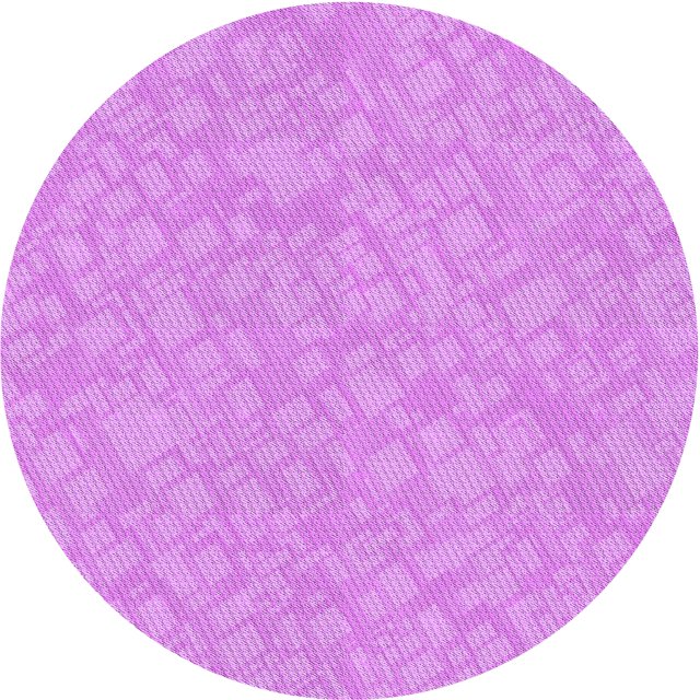 Ahgly Company Tapis Rond Lavable en Machine Intérieur Transitionnel Violet Violet, 5 Pieds Rond