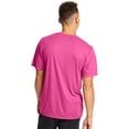 thumbnail image 2 of Hanes Cool DRI TAGLESS Men`s T-Shirt, S, Wow Pink, 2 of 2