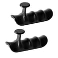 thumbnail image 1 of Siruishop 2 Pieces Weight Lifting Grips Palm Protection for Exercise Training Dumbbell Black, 1 of 8