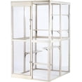thumbnail image 4 of New Age Pet ECOFLEX Outdoor Kitty Katio Pen Play Structure Cream, 4 of 5