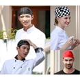 thumbnail image 4 of CIMAXIC Black Canvas Chef Hat with Adjustable Ribbon for Kitchen Use One Size Fits Most Adults,7.87"X7.87"X4.33", 4 of 4