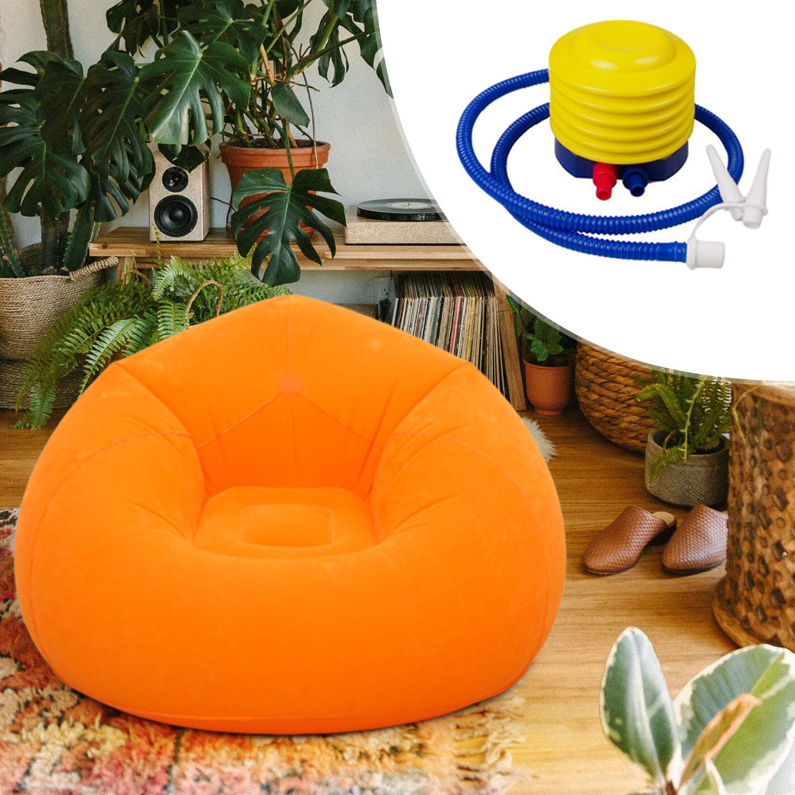 EGNMCR Tools&Home Improvement Home Inflatable Lazy Football Sofa Person Sofa And Entertainment Stool a sofa