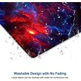 thumbnail image 2 of Galaxy Stars Light Black Mouse Pad 9.5x7.9 Inch Red and Blue Nebula Waterproof Mouse Mat with NonSlip Rubber Base, Perfect for Computer Office Laptop Use by Men, Women, and Kids, 2 of 6