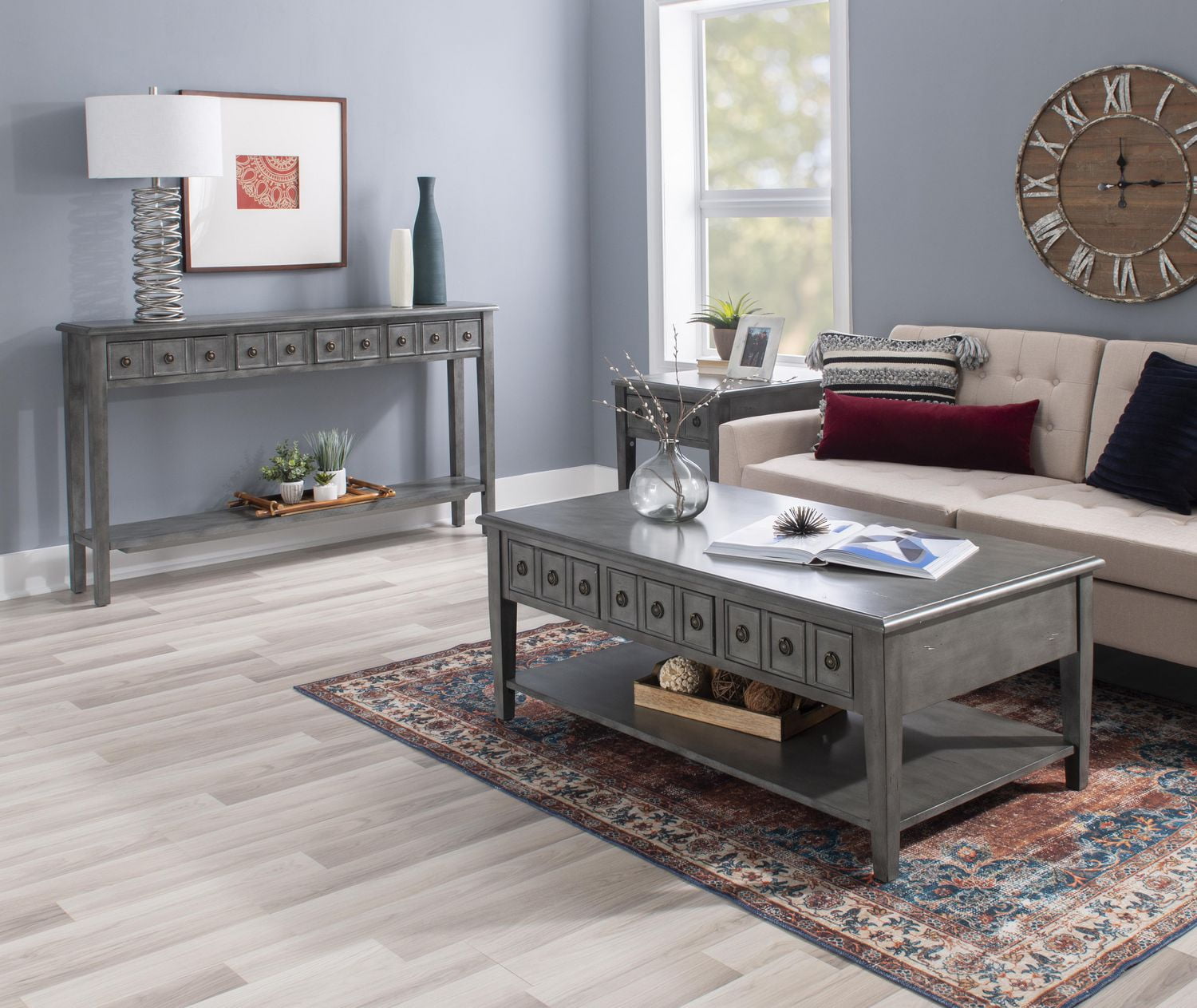 LaMonica Long Console, Grey
