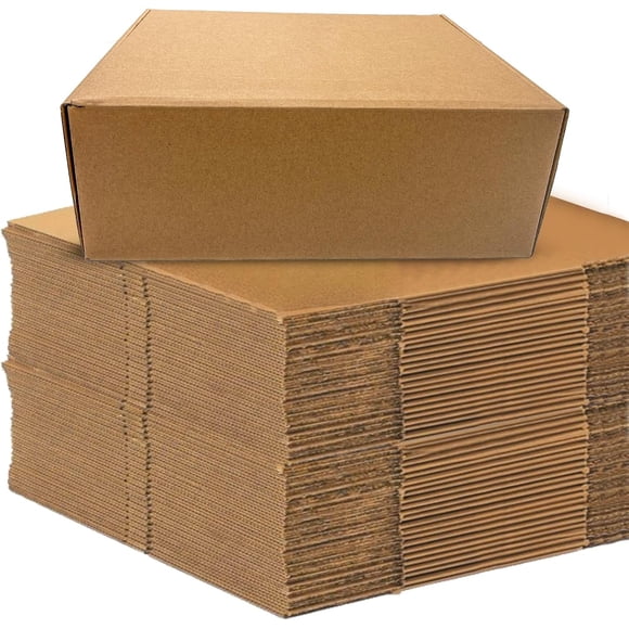 Shipping Boxes 12"L x 10"W x 4.5"H, 50-Pack |Brown Cardboard Mailer Boxes for Small Business Packaging Mailing Suppplies,Moving and Storage (50 PACK)