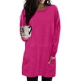 thumbnail image 2 of Chandail en Molleton Surdimensionné pour Femmes Col Rond Manches Longues Pull Décontracté Confortable Tenues de Mode Automne Vêtements 2024, 2 of 6