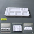 thumbnail image 2 of Binwennn Heat Imitation Porcelain Compartment Fast Food Trays Specifically Designed For School And Unit Canteens Commercial Grade Tableware Place Mats Indoor Set Outdoor Table Setting for 2 Dining, 2 of 4