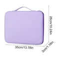 thumbnail image 3 of 13.8" Tablet Sleeve Organizer Bag, Multi-Layer Electronics Storage Case, Waterproof Nylon Travel Portfolio Pouch with Document Compartment, Protective Laptop Carrying Case for Business, 5, 3 of 6