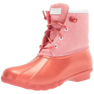 Sperry Women's Saltwater Chelsea Boot, Pink Metallic, 6.5