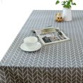 thumbnail image 1 of Retro Multi Grain Tablecloth Linen Linen Fabric Home Dining Room Table Cloth Desk Cover Home Decoration No.11, 1 of 3