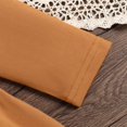 thumbnail image 4 of SXcggal One Robe Unie de Printemps et d'Automne pour Petites Filles, Manches Longues, Col Rond, Jupe Trapèze, Respirante, Mignonne, Décontractée, Robe pour Fille, 4 of 6