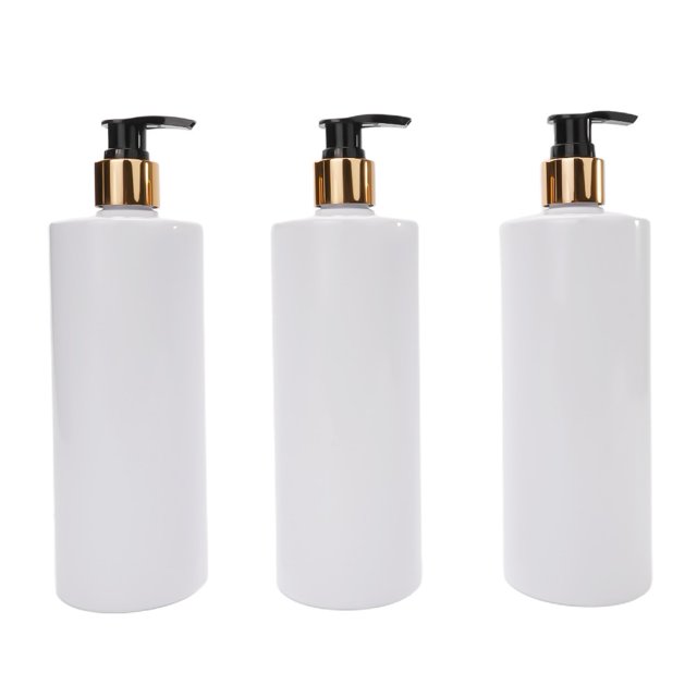 Bgsha 3PCS Flacons de Lotion pour Shampooing Rechargeables Vides pour Animaux de Compagnie avec Distributeurs de Pompe