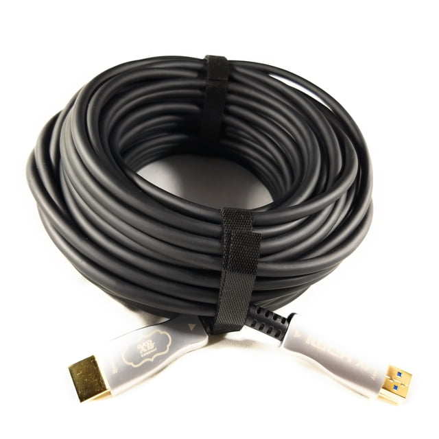 Fiber Optic 80ft HDMI 2.2 Cable 4K - Ultra High Speed of 18Gbps and 4K@60hz,4K@144hz 1440p (HDR10, HDCP2.2, 4:4:4, 3D, Dolby Vision, e-ARC) Ultra Fast for Blue-Ray Apple, Roku TV, PS4, Xbox (80 feet)