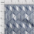 thumbnail image 1 of oneOone Organic Cotton Voile Fabric Parallelogram & Triangle Geometric Print Sewing Fabric BTY 42 Inch Wide, 1 of 1