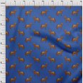 thumbnail image 3 of oneOone Viscose Chiffon Fabric Horse Block Printed Craft Fabric BTY 42 Inch Wide, 3 of 4