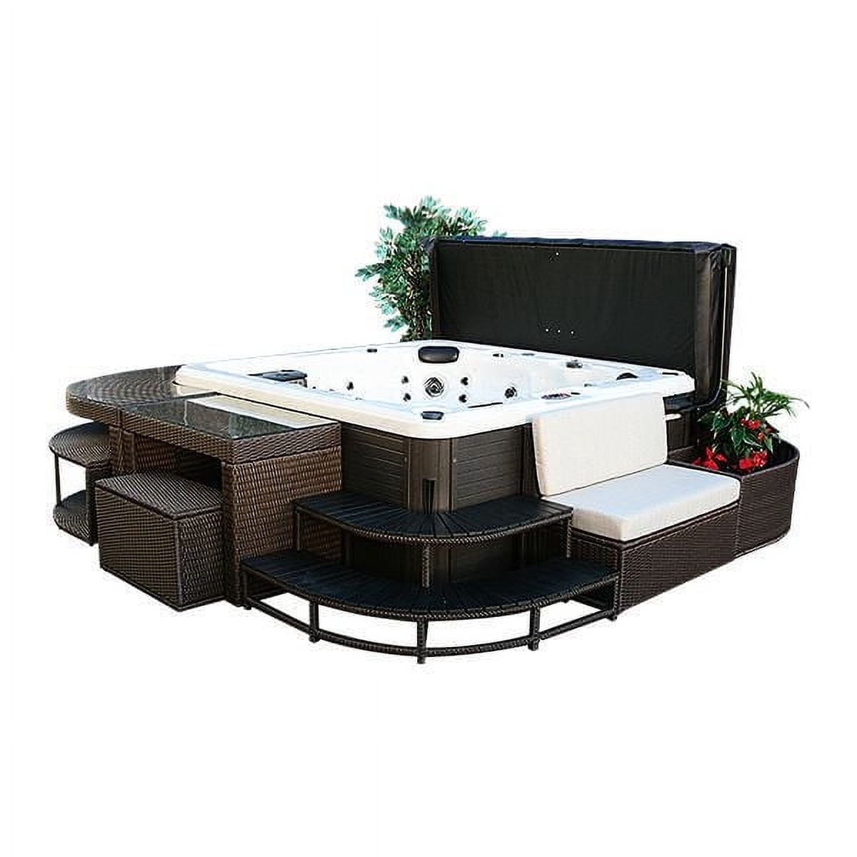 Canadian Spa Co. Straight Planter - Square Spa Surround Furniture