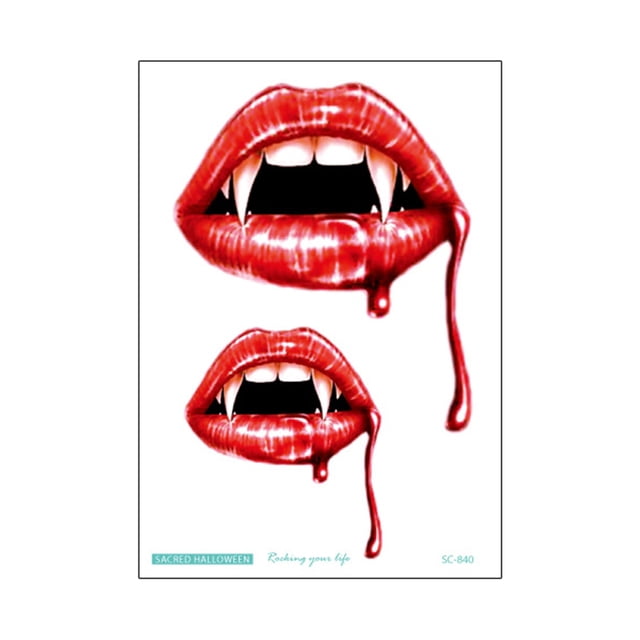 CAROOTU Halloween Stickers Waterproof Simulation Scratches Scars Bite Marks Simulation Fake Wound Tattoo