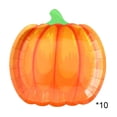 thumbnail image 1 of yulier 10 Pcs Thanksgiving Pumpkin Paper Plates, Thanksgiving Party Supplies Fall Disposable Plates 7 Inch, Pumpkin Shaped Dinner Plates Dessert Plates Tableware, 1 of 6