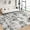 Grey, variant on Twister.CK Washable Abstract Area Rug, 5' x 7' Boho Living Room Bedroom Rug Modern Non-Slip Non-Shedding Low Pile Throw Rug for Dining Room Home, Milticolor