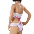 thumbnail image 5 of Ensemble de Bikini à Imprimé Floral Blanc avec Détails Ajourés, 5 of 5