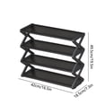 thumbnail image 2 of EGNMCR Household X-type Shoe Rack Multifunctional Double Steel Tube Assembly Shoe Cabinet Dormitory Shelf shoe rack, 2 of 5