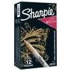 Sharpie Metallic Permanent Markers, Fine Point, Gold, 12 Count