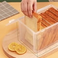 thumbnail image 4 of Dvkptbk Fruit Storage Containers for Fridge,Airtight Bread Storage Containers Bread Box Plastic Reusable Loaf Cake Clear Bread Dispenser Fresh Bread Organizer Bin, 4 of 7