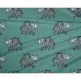 thumbnail image 4 of oneOone Tissu Polyester Lycra Imprimé Éléphant par Yard 56 Pouces de Large, 4 of 4
