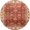 thumbnail image 1 of Ahgly Company Tapis d'Intérieur Ronds Abstraits Rouges Abstraits pour Aire, 3 Pieds Rond, 1 of 6