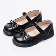 thumbnail image 4 of MIASHUI Ballerines Mary Jane pour Filles, Chaussures de Robe d'Uniforme Scolaire Confortables, Noir, 4-5 Ans, 4 of 6