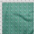 thumbnail image 4 of oneOone Popeline de Coton Vert Mer Tissu Automne Matière de Robe Tissu Imprimé Tissu au Mètre 56 Pouces de Large, 4 of 4