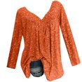 thumbnail image 1 of Vente de Liquidation Jolis Hauts pour Femmes Manches Longues Col Rond Hauts de Sortie Chandail Décontracté à Enfiler Impression de Lettres Mode d'Automne Blouse pour Femmes Légère Tendance Grande Taille C'est l'Automne Haut Yall(Blanc,TG), 1 of 8