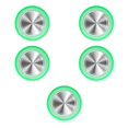 thumbnail image 2 of Ruiboury Mobile Phone Game Joystick Practical Screen Sucker Rocker Gamepad Button Controller Assist Joypad Gaming Supplies Green 5Set, 2 of 6