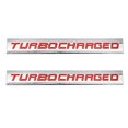 thumbnail image 2 of 2pcs Turbocharged Logo 3D Metal Decal Emblem Auto Premium Badge Side Fender Car Decal Sticker (Red), 2 of 4