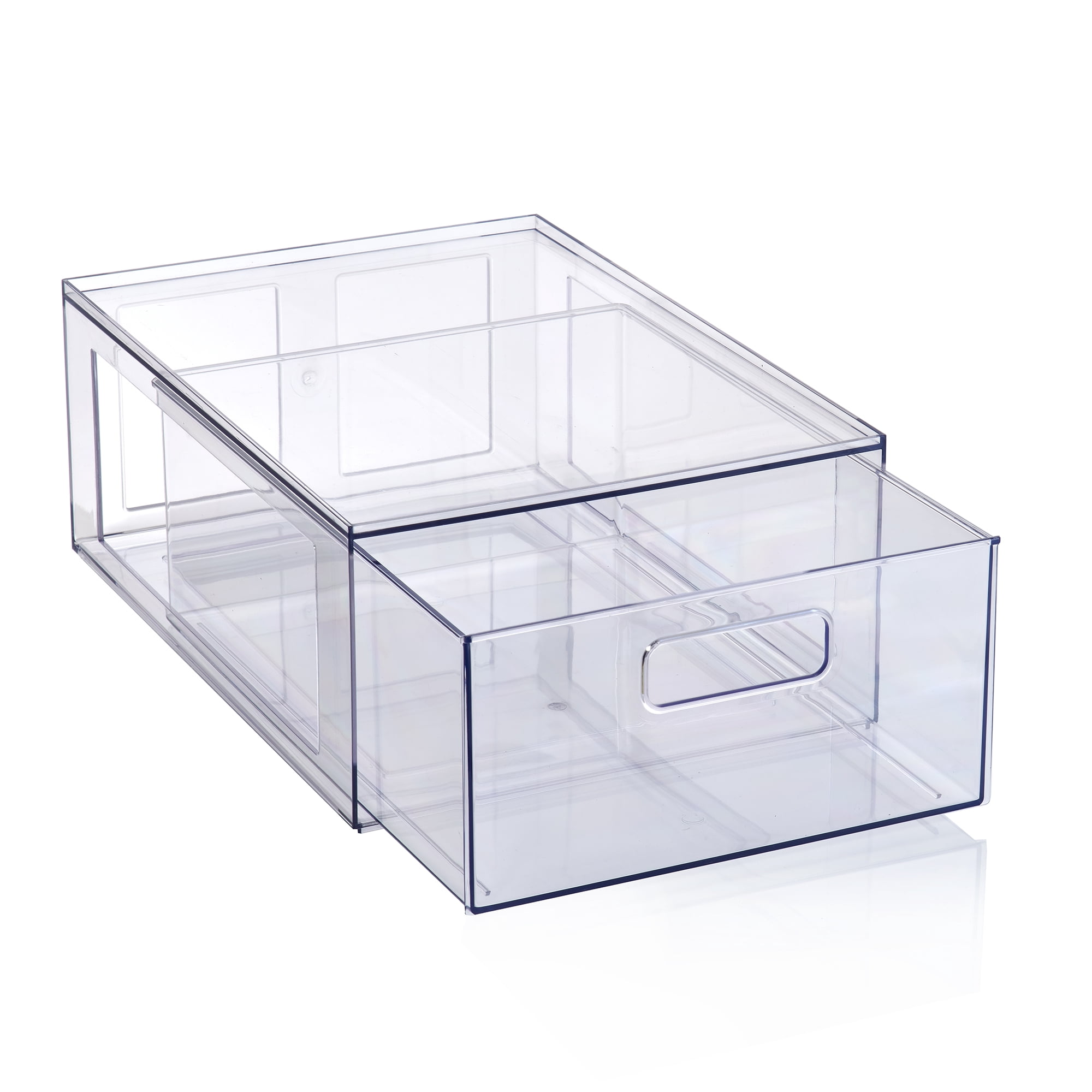 Mainstays transparent plastique brillant tiroir placard taille moyenne, taille adulte