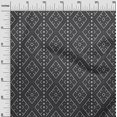 thumbnail image 2 of oneOone Georgette Viscose Fabric Ethnic Geometric Flame Stitch Decor Fabric Printed BTY 42 Inch Wide, 2 of 4