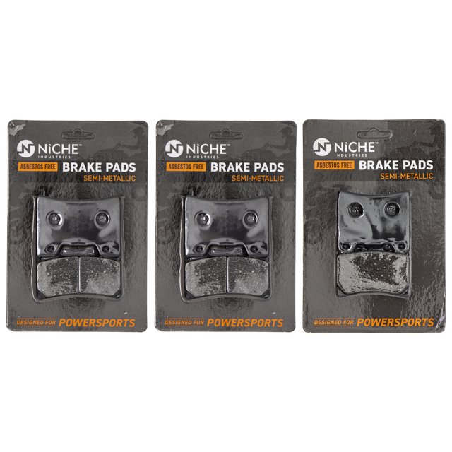 Niche Complete Semi-Metallic Brake Pad Set for Yamaha YZF600R Motorcycle MK1002657