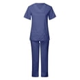 thumbnail image 4 of Milaget Ensemble de Sarraus pour Femmes Haut et Pantalon de Sarrau Extensibles Ensemble d'Uniforme d'Infirmière Uniformes de Soins L, 4 of 9