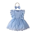 thumbnail image 1 of Robes Fille Robe Décontractée Filles Robe d'Anniversaire pour Filles Robe de Princesse Tenues Bébé Fille 9-12 Mois Mode Filles, 1 of 6