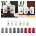 thumbnail image 2 of Abbracc 1200ml Sugar Tea Coffee Canisters Set Airtight Kitchen Food Storage Jars Bottles D White, 2 of 9