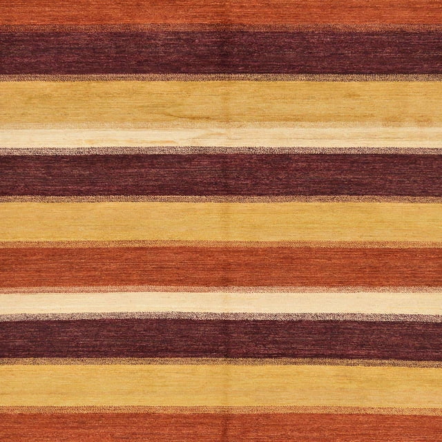 Ahgly Company Tapis d'Intérieur Carrés Abstraits Jaunes Abstraits pour Aire, 7 Pieds Carré