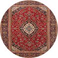 thumbnail image 1 of Ahgly Company Tapis d'Intérieur Lavables en Machine, Ronds, Traditionnels, Marron Orange Tigre, Ronds de 3', 1 of 7